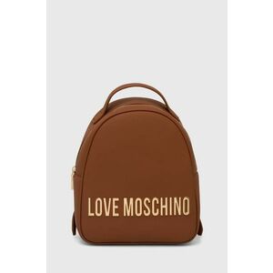 Love Moschino rucsac femei, culoarea maro, mic, cu imprimeu, JC4197PP1LKD0000 imagine
