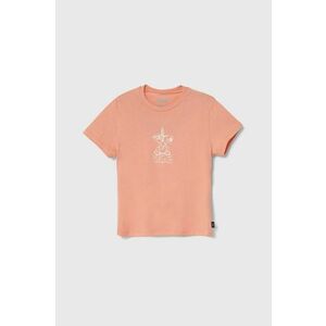 Vans tricou de bumbac pentru copii GR CRAZY EDDY culoarea roz, VN000K94D471 imagine