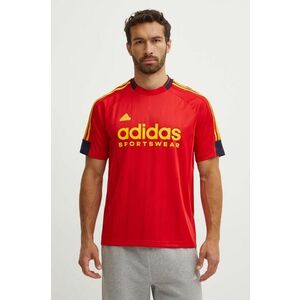 adidas tricou sport Tiro culoarea rosu, modelator, IY4507 imagine