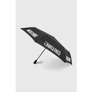 Moschino umbrela culoarea negru, 8983 imagine