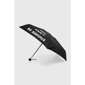 Moschino umbrela culoarea negru, 8985 imagine