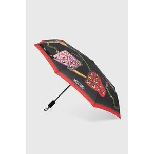 Moschino umbrela culoarea negru, 8987 imagine