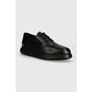 Karl Lagerfeld pantofi de piele GRANBY barbati, culoarea negru, KL22330 imagine