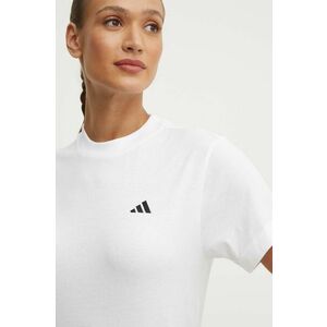 adidas tricou din bumbac Essentials femei, culoarea alb, JH3693 imagine