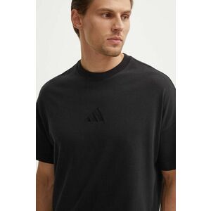 adidas tricou din bumbac All SZN barbati, culoarea negru, cu imprimeu, IY4150 imagine