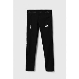 adidas leggins copii J TF TIGHTS culoarea negru, neted, JF3756 imagine