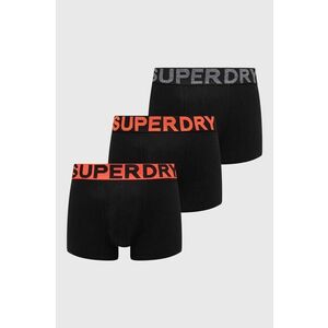 Superdry boxeri 3-pack barbati, culoarea negru imagine