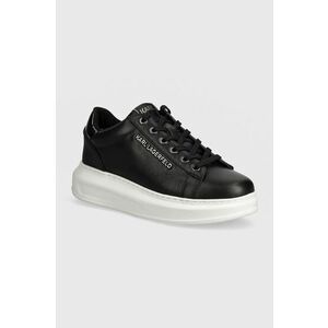 Karl Lagerfeld sneakers din piele KAPRI culoarea negru, KL62525N imagine