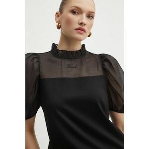 Karl Lagerfeld tricou femei, culoarea negru, 245W1705 imagine