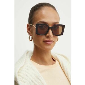 Gucci ochelari de soare femei, culoarea maro, GG1567SA imagine