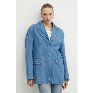 Bardot jacheta denim ABI un singur rand de nasturi, neted, 91401JB imagine