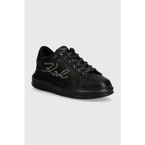 Karl Lagerfeld sneakers din piele KAPRI culoarea negru, KL62510G imagine