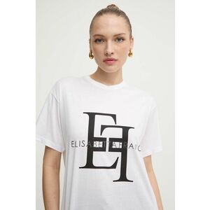 Elisabetta Franchi tricou femei, culoarea alb, MA54N46E2 imagine