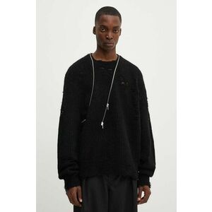 Heliot Emil pulover din amestec de lana culoarea negru, călduros, HE.M.07.069.BLK01 imagine