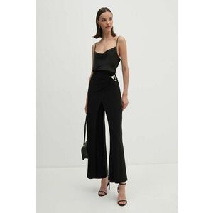 Joseph Ribkoff pantaloni femei, culoarea negru, lat, high waist, 243028 imagine