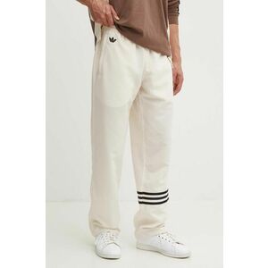 adidas Originals pantaloni de trening culoarea bej, cu imprimeu, JF9158 imagine