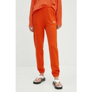 American Vintage pantaloni de trening culoarea portocaliu, cu imprimeu, IZU05BH24 imagine