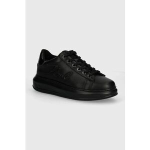 Karl Lagerfeld sneakers din piele KAPRI culoarea negru, KL62511A imagine