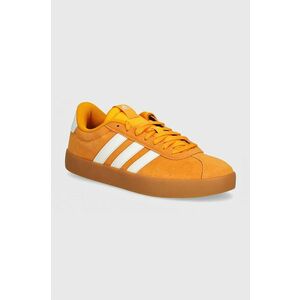 adidas sneakers din piele intoarsă Vl Court culoarea portocaliu, IF4472 imagine