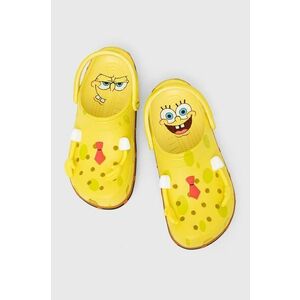 Crocs papuci Spongebob Classic Clog culoarea galben, 209824 imagine