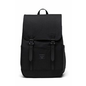 Herschel rucsac Retreat Small Backpack culoarea negru, mare, neted imagine
