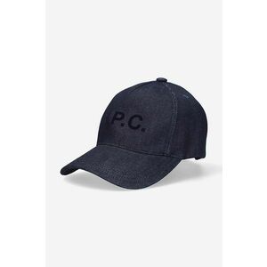 A.P.C. șapcă Casquette Eden culoarea bleumarin, cu imprimeu COCSX.M24090-INDIGO imagine