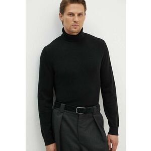 Theory pulover de casmir culoarea negru, light, cu guler, N0888705 imagine