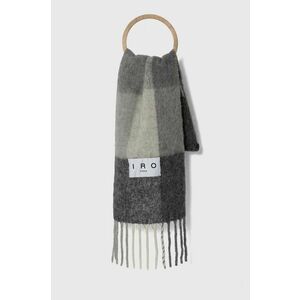 IRO esarfa de lana culoarea gri, modelator, WP52AURAY imagine