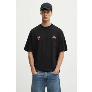 Kaotiko tricou din bumbac culoarea negru, cu imprimeu, AM097-01-G002 imagine