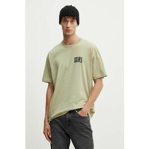 Vans tricou din bumbac barbati, culoarea verde, cu imprimeu, VN000HFGD3Z1 imagine