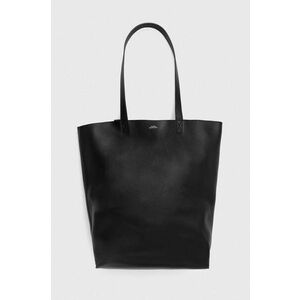 A.P.C. geanta de piele cabas maiko culoarea negru, PXBOK.M61500 imagine