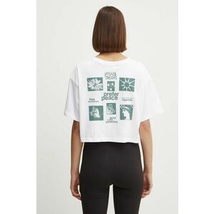 Vans tricou din bumbac femei, culoarea alb, VN000HGNWHT1 imagine