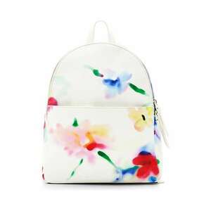 Rucsac de piele ecologica cu model floral imagine