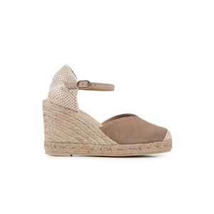 Espadrile din piele intoarsa - cu talpa wedge imagine