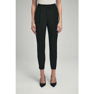 Pantaloni crop eleganti cu croiala conica imagine