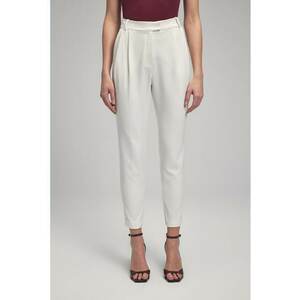 Pantaloni crop eleganti cu croiala conica imagine