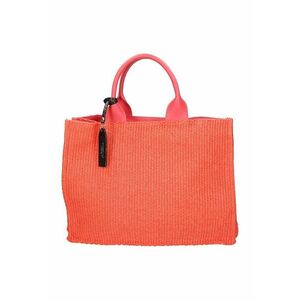 Geanta shopper de piele si material textil imagine