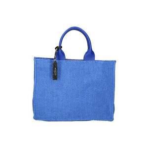 Geanta shopper de piele si material textil imagine