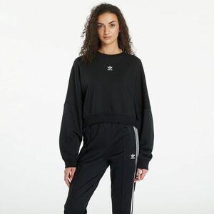 adidas Essentials Crew Fleece Sweatshirt Black imagine