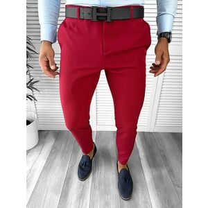 Pantaloni barbati eleganti rosii B1734 E 8-5 ~ imagine