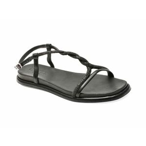 Sandale casual GRYXX negre, 4142, din piele naturala imagine