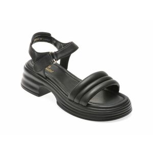 Sandale casual FLAVIA PASSINI negre, 88206, din piele naturala imagine