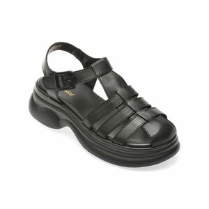 Sandale casual FLAVIA PASSINI negre, 88218, din piele naturala imagine