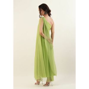 Rochie pe un umar Verde 34 imagine