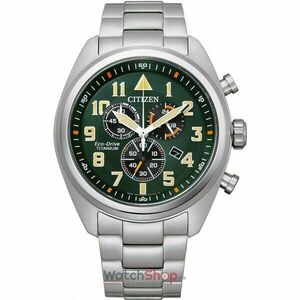 Ceas Citizen SUPER TITANIUM AT2480-81X Eco-Drive Chronograph imagine