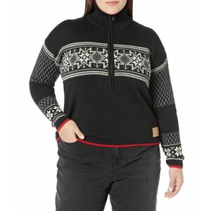 Imbracaminte Femei Dale of Norway Elis Sweater Black Off-White Smoke Raspberry imagine