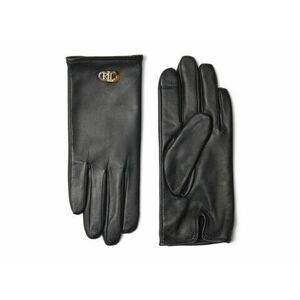 Accesorii Femei LAUREN Ralph Lauren Oval Logo Leather Touch Glove Black imagine