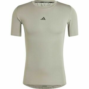 adidas TECHFIT COMPRESSION TRAINING T-SHIRT Tricou fitness bărbați, gri, mărime imagine