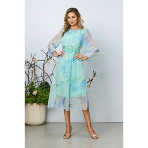 Rochie eleganta Saraia Bleu Multi imagine