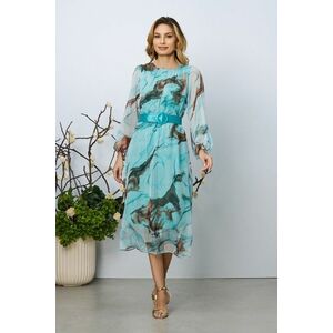 Rochie eleganta Saraia Turcoaz Multi imagine